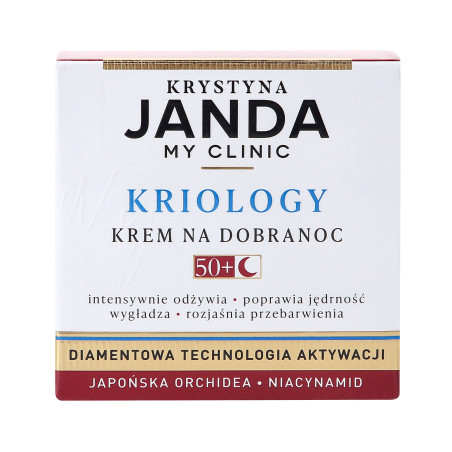 JANDA MY CLINIC KRIOLOGY Regenerujący krem na dobry wieczór 50+ 50ml