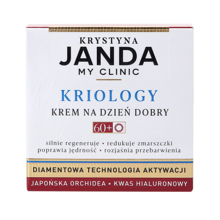 JANDA MY CLINIC KRIOLOGY Przeciwzmarszczkowy krem na dzień dobry 60+ 50ml - 1 JANDA MY CLINIC KRIOLOGY Przeciwzmarszczkowy krem na dzień dobry 60+ 50ml - 1