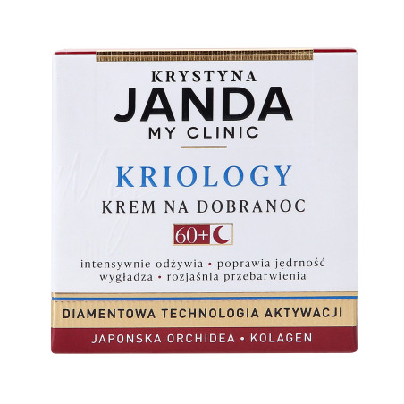 JANDA MY CLINIC KRIOLOGY Przeciwzmarszczkowy krem na dobry wieczór 60+ 50ml