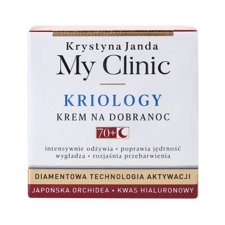 JANDA MY CLINIC KRIOLOGY Odżywiający krem na dobry wieczór 70+ 50ml