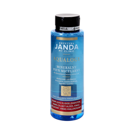 JANDA MY CLINIC AQUALOGY Mineralny płyn micelarny do demakijażu twarzy, oczu i ust 400ml - 1 JANDA MY CLINIC AQUALOGY Mineralny płyn micelarny do demakijażu twarzy, oczu i ust 400ml - 1