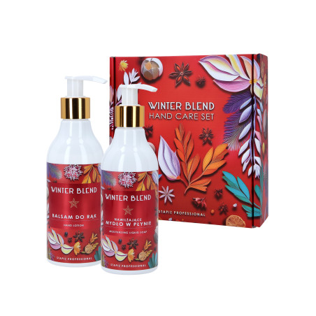 STAPIZ WINTER BLEND Zestaw do pielęgnacji dłoni, mydło w płynie i balsam 2x230ml