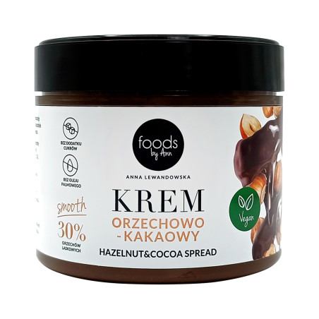 LEVANN FOODS BY ANN SMOOTH Pasta czekoladowo-orzechowa 30% 250g