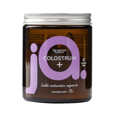 LEVANN “jA” COLOSTRUM+ Suplement diety wspierający odporność i układ pokarmowy 60g