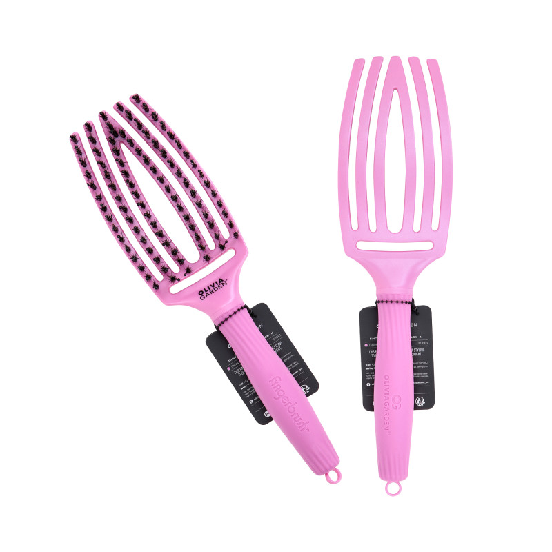 OLIVIA GARDEN FINGERBRUSH Szczotka do włosów Arctic Lights Celestial Pink - 1