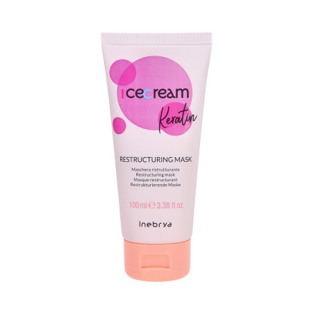 INEBRYA ICE CREAM RESTRUCTURING Maschera per capelli alla cheratina 100ml - 1 INEBRYA ICE CREAM RESTRUCTURING Maschera per capelli alla cheratina 100ml - 1