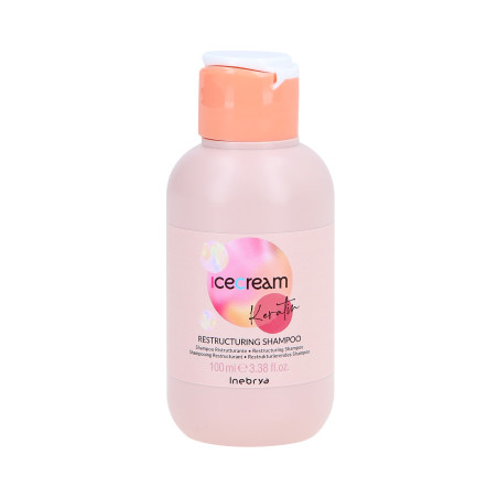 INEBRYA ICE CREAM RISTRUTTURANTE Shampoo per capelli alla cheratina 100ml - 1
