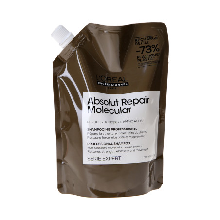 L'OREAL PROFESSIONNEL ABSOLUT REPAIR MOLECULAR REFILL Shampoo rinforzante per capelli danneggiati 500ml - 1
