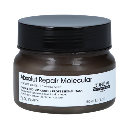 L'OREAL PROFESSIONNEL ABSOLUT REPAIR MOLECULAR Maschera per capelli intensamente rigenerante 250ml - 1