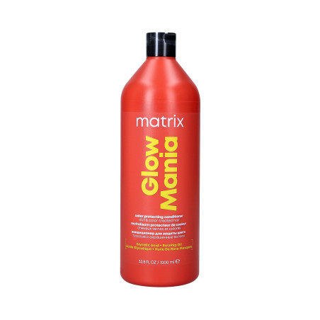 MATRIX TOTAL RESULTS GLOW MANIA Odżywka chroniąca i nabłyszczająca włosy farbowane 1000ml - 1