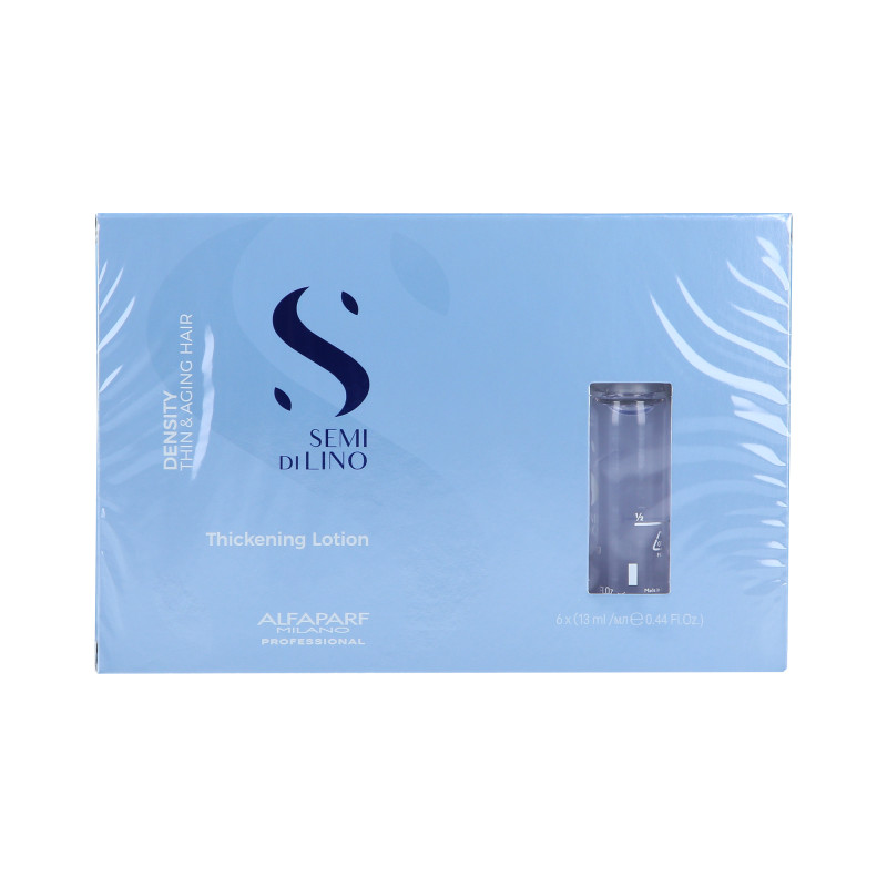 ALFAPARF SEMI DI LINO DENSITY Trattamento infoltente per capelli fini e maturi 6x13ml - 1