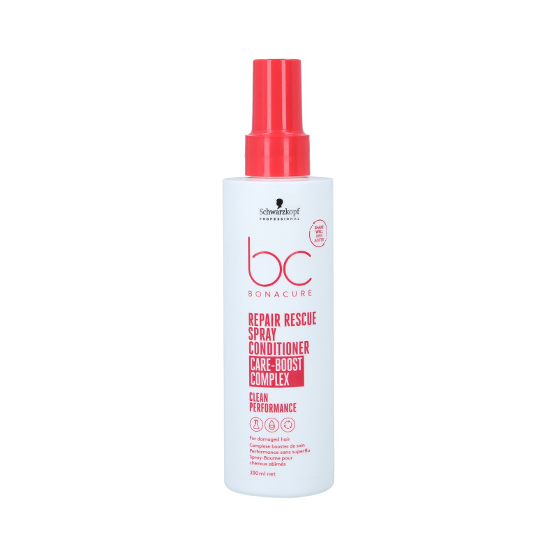 SCHWARZKOPF PROFESSIONAL BONACURE REPAIR RESCURE Regenerująca odżywka do włosów zniszczonych w sprayu 200ml - 1