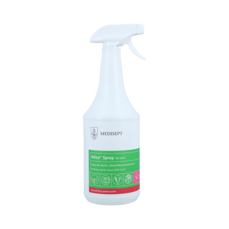 MEDISEPT VELOX TEA TONIC Spray do mycia i dezynfekcji powierzchni 1000ml