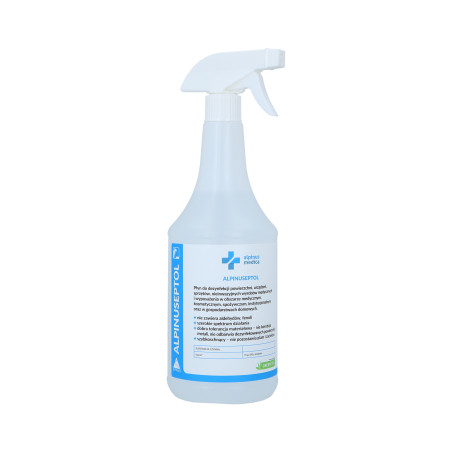 ALPINUS MEDICA ALPINUSEPTOL GREEN TEA Płyn do dezynfekcji powierzchni i wyposażenia salonów kosmetycznych i medycznych 1000ml
