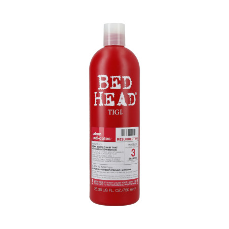 TIGI BED HEAD URBAN ANTIDOTES Resurrection Szampon do włosów słabych i łamliwych 750ml - 1
