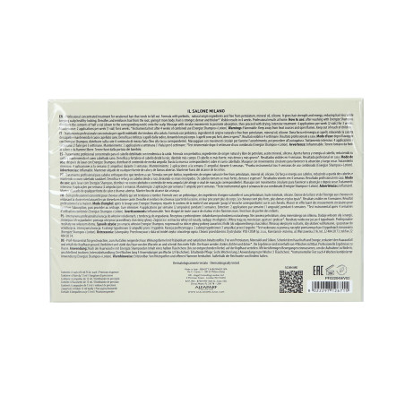 ALFAPARF IL SALONE MILANO SCALP SYSTEM ENERGIZE Ampułki do włosów osłabionych i nadmiernie wypadających 6x13ml