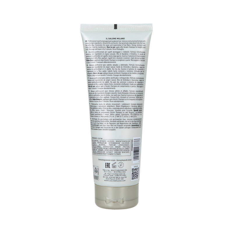 ALFAPARF IL SALONE MILANO KERATIN Odbudowująca maska do włosów 250ml - 2