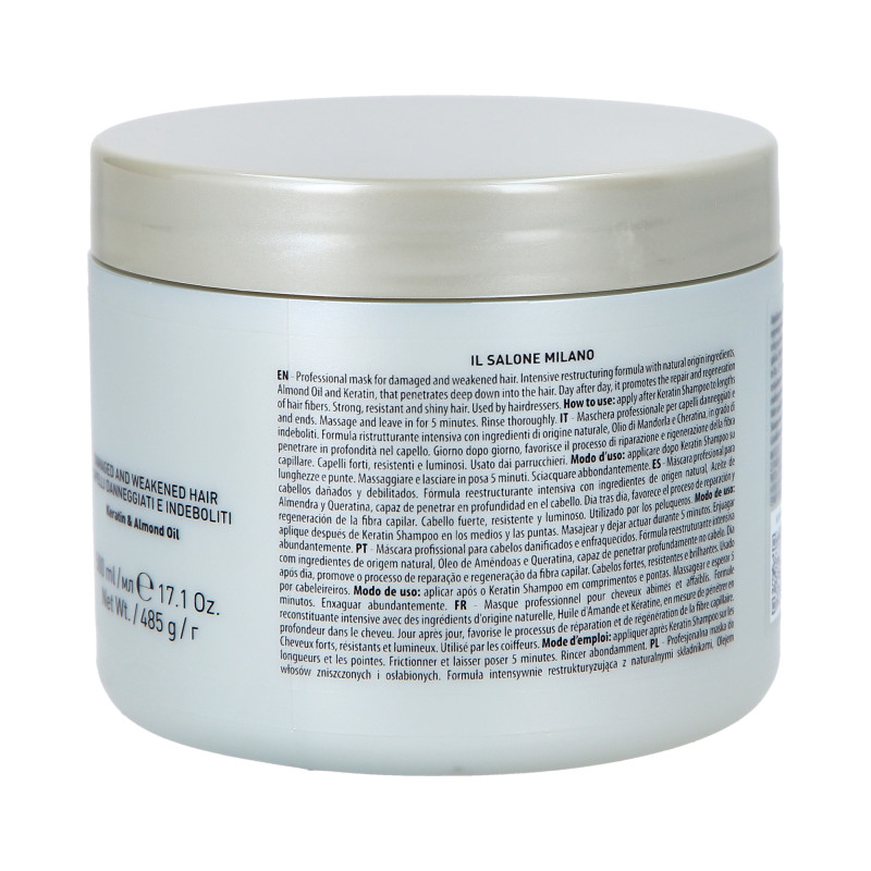 ALFAPARF IL SALONE MILANO KERATIN Odbudowująca maska do włosów 500ml - 3