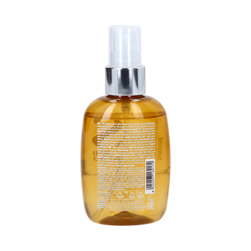ALFAPARF SEMI DI LINO Olio bifasico per capelli prima e dopo l'esposizione al sole con filtri UV 125ml - 2