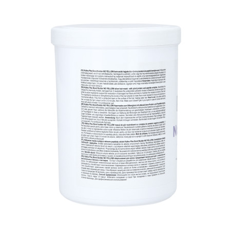 KALLOS PLEX NO YELLOW Maska do włosów blond z kompleksem protein roślinnych i peptydów 1000ml - 3