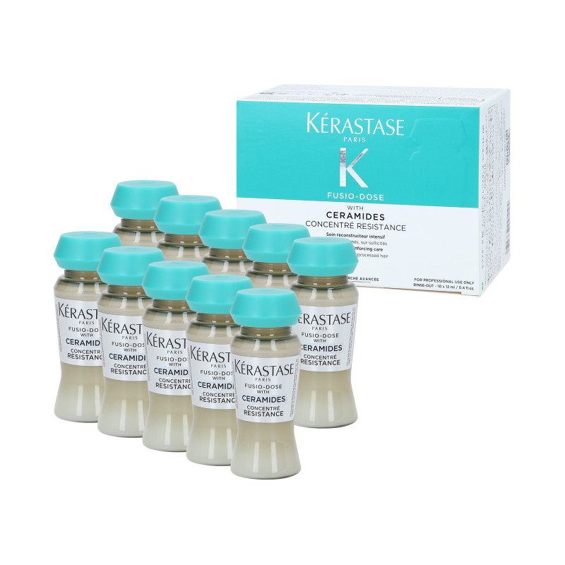 KÉRASTASE FUSIO-DOSE CONCENTRE RESISTANCE CERAMIDES Ampułki do włosów zniszczonych 10x12ml - 1