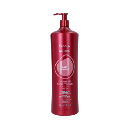 FANOLA WONDER CURL EXTRA CARE Wegańska odżywka oczyszczająca do włosów kręconych 1000ml - 1