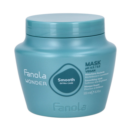 FANOLA WONDER SMOOTH EXTRA CARE Maschera lisciante vegana per capelli crespi 500ml - 1 FANOLA WONDER SMOOTH EXTRA CARE Maschera lisciante vegana per capelli crespi 500ml - 1