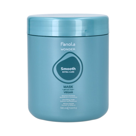FANOLA WONDER SMOOTH EXTRA CARE Wegańska maska wygładzająca do włosów puszących 1000ml - 1