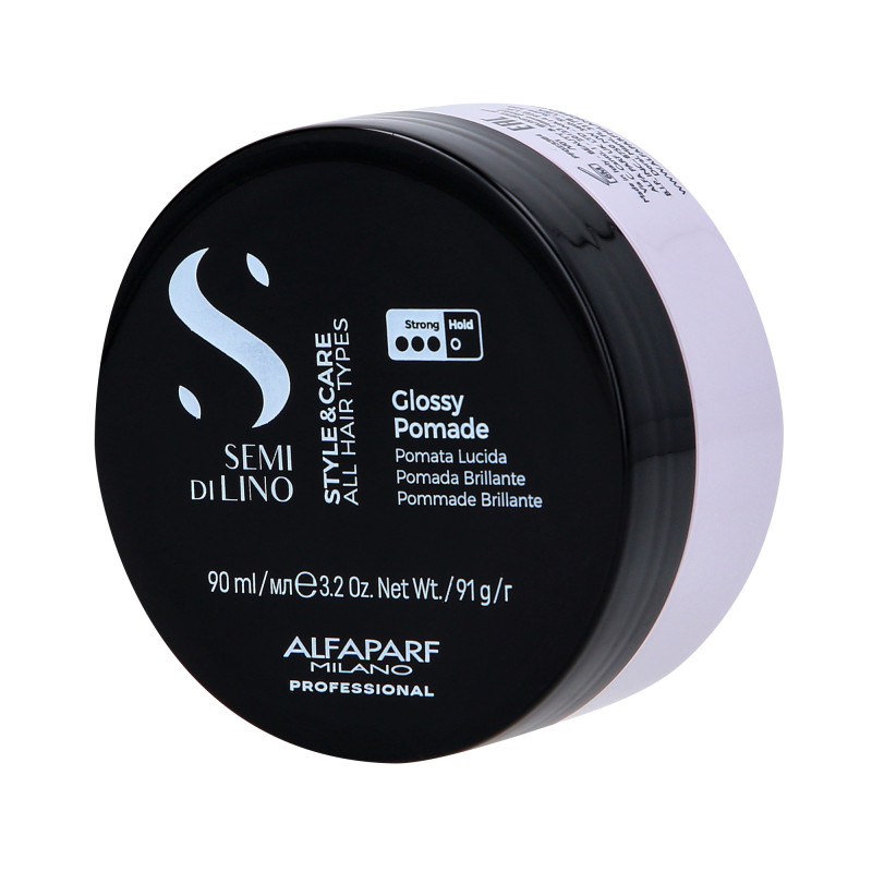 ALFAPARF SEMI DI LINO STYLE&CARE GLOSSY Nabłyszczająca pomada do włosów 90ml - 3