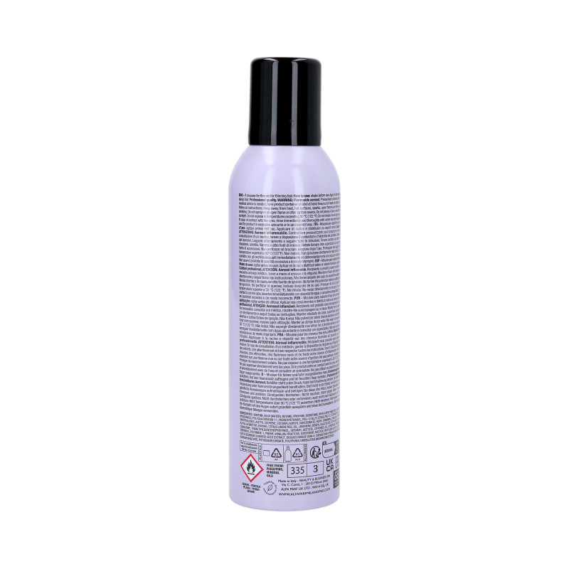 ALFAPARF SEMI DI LINO STYLE&CARE AMPLIFYING Pianka do włosów nadająca objętość 250ml - 3