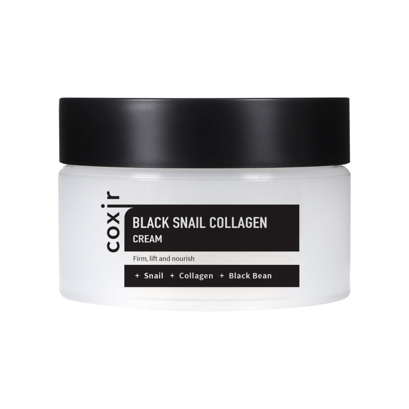 COXIR BLACK SNAIL COLLAGEN LINE Przeciwzmarszczkowy krem z mucyną ślimaka i kolagenem 30ml - 1