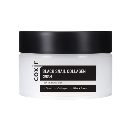 COXIR BLACK SNAIL COLLAGEN LINE Przeciwzmarszczkowy krem z mucyną ślimaka i kolagenem 30ml - 1