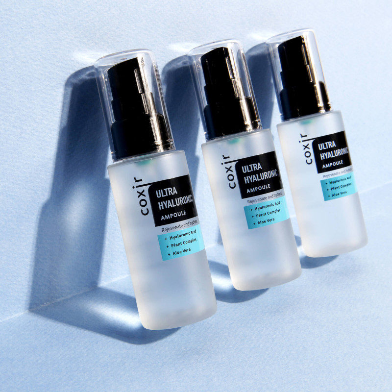 COXIR ULTRA HYALURONIC LINE Intensiv feuchtigkeitsspendende Ampulle mit Hyaluronsäure 50ml