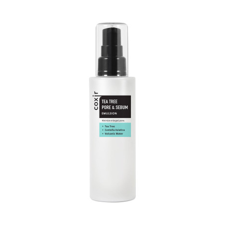 COXIR TEA TREE PORE LINE Nawilżająca emulsja regulująca sebum z ekstraktem z drzewa herbacianego 100ml - 1 COXIR TEA TREE PORE LINE Nawilżająca emulsja regulująca sebum z ekstraktem z drzewa herbacianego 100ml - 1