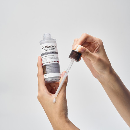 DR.MELAXIN PEEL SHOT LINE Delikatnie złuszczająca ampułka z ekstraktem z czarnego ryżu 80ml