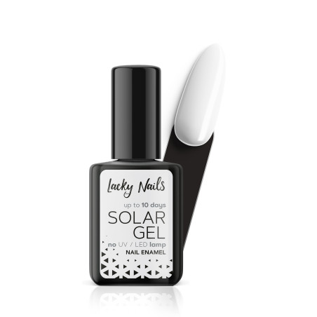 LACKY NAILS SOLAR GEL Lakier do paznokci, 01 Snow White 10ml