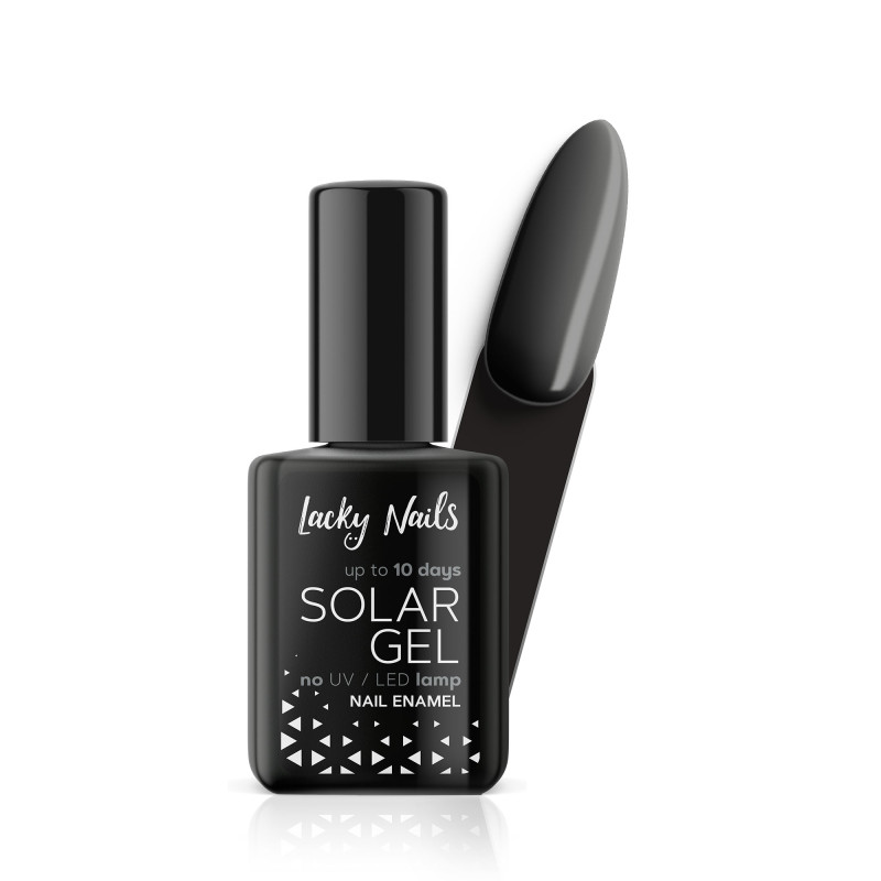 LACKY NAILS SOLAR GEL Lakier do paznokci, 15 Onyx 10ml
