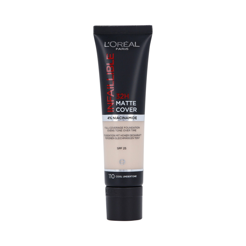 L'OREAL PARIS INFAILLIBLE 32H MATTE COVER Fondotinta opacizzante SPF25 110 Rose Vanilla 30ml