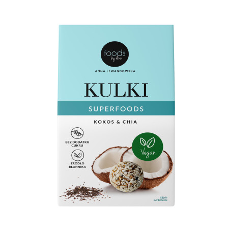 LEVANN FOODS BY ANN SUPERFOODS Kulki, Kokos & Chia 50g - 1 LEVANN FOODS BY ANN SUPERFOODS Kulki, Kokos & Chia 50g - 1