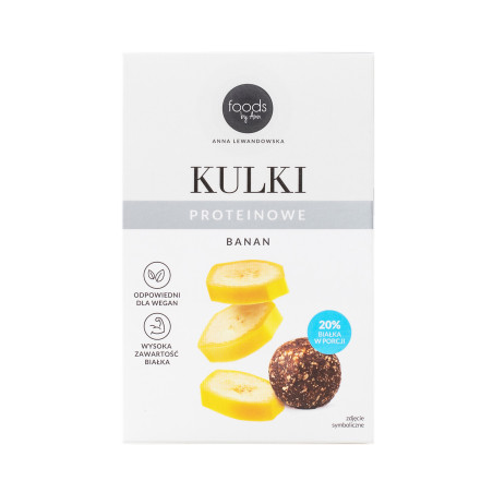 LEVANN FOODS BY ANN Kulki proteinowe, Banan 50g