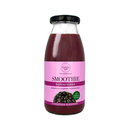 LEVANN FOODS BY ANN SMOOTHIE Natürlicher Fruchtcocktail, Aronia & Schwarze Johannisbeere 250ml - 1