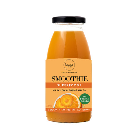 LEVANN FOODS BY ANN SMOOTHIE Naturalny koktajl owocowy, Marchew & Pomarańcza 250ml - 1 LEVANN FOODS BY ANN SMOOTHIE Naturalny koktajl owocowy, Marchew & Pomarańcza 250ml - 1