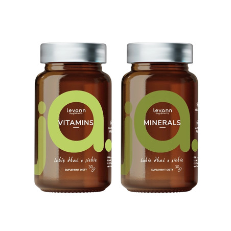 LEVANN “jA” Zestaw suplementów diety Vitamins & Minerals, 2x30 kapsułek