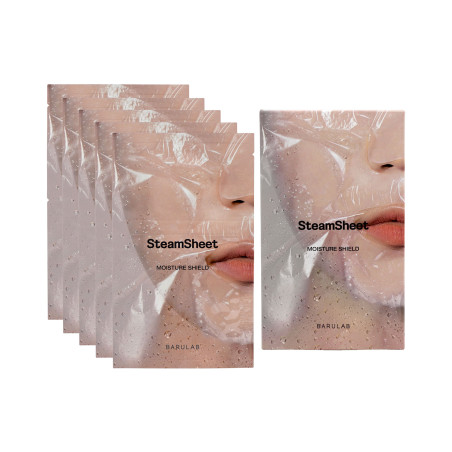 BARULAB AESTHETIC STEAMSHEET Feuchtigkeitsspendende Tuchmaske 22g (5 Stück) - 1