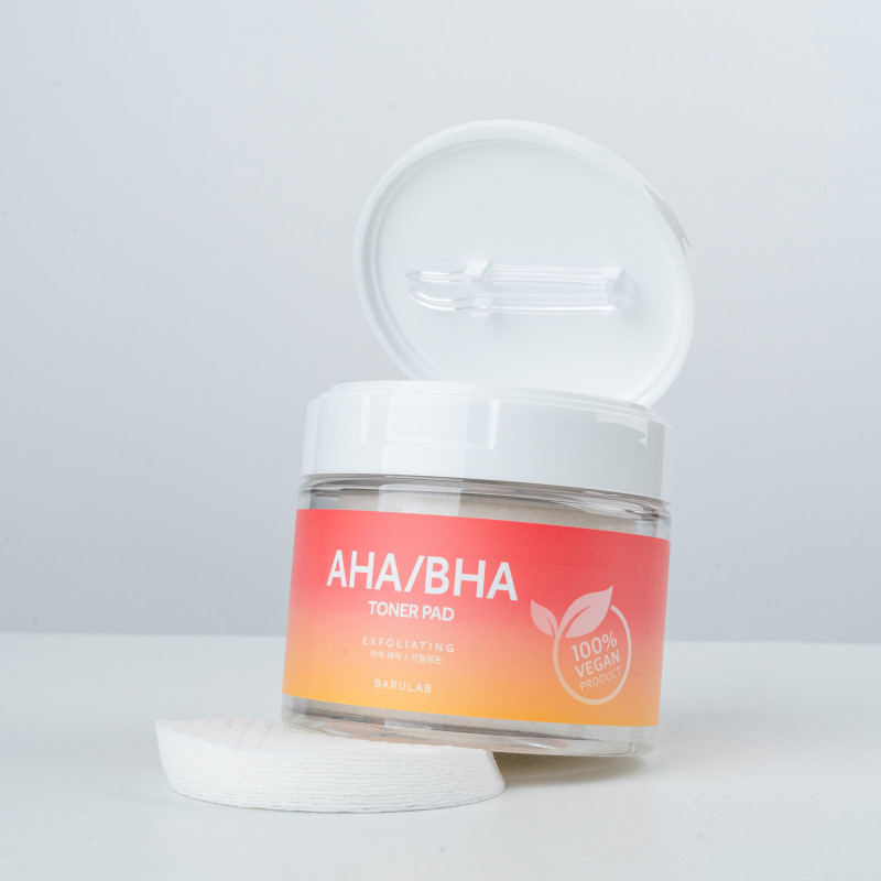 BARULAB THE CLEAN VEGAN Płatki tonizujące AHA/BHA 160g