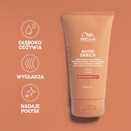 WELLA PROFESSIONALS INVIGO NUTRI-ENRICH Maska termiczna do włosów suchych 150ml