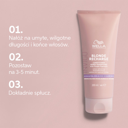 WELLA PROFESSIONALS INVIGO COOL BLONDE RECHARGE Odżywka do chłodnych odcieni blond 200ml