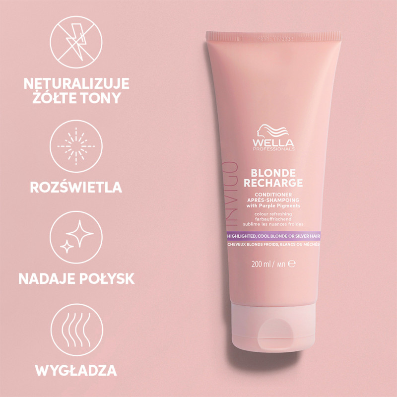 WELLA PROFESSIONALS INVIGO COOL BLONDE RECHARGE Odżywka do chłodnych odcieni blond 200ml