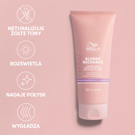 WELLA PROFESSIONALS INVIGO COOL BLONDE RECHARGE Odżywka do chłodnych odcieni blond 200ml