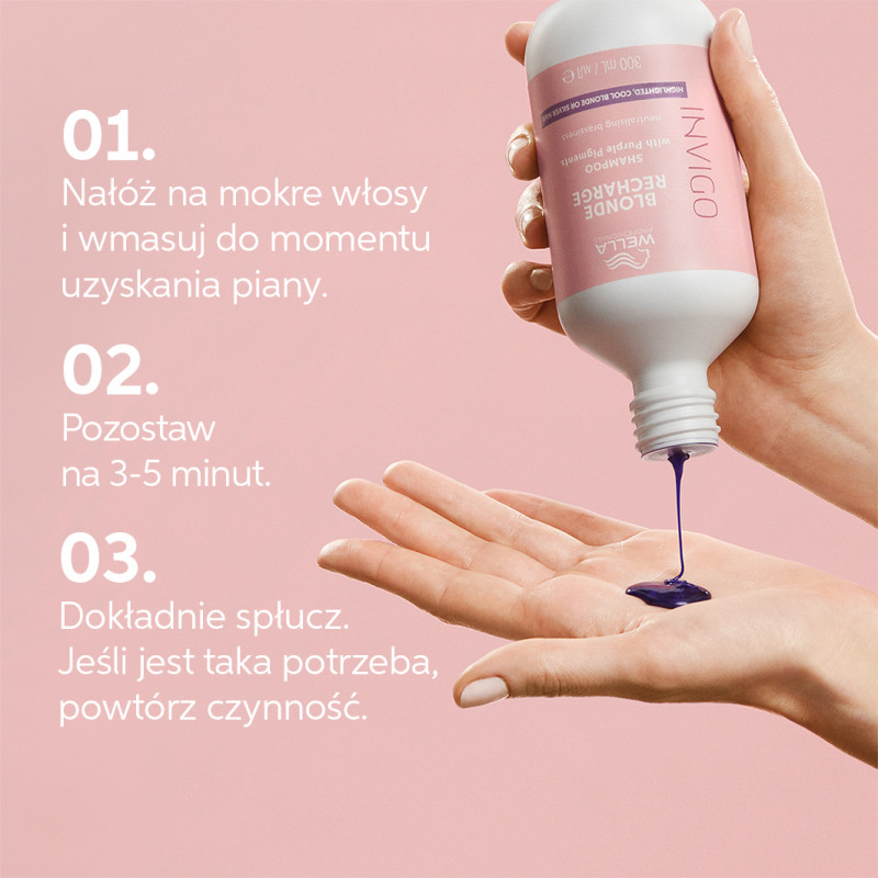WELLA PROFESSIONALS INVIGO BLONDE RECHARGE PURPLE Shampoo für blondes Haar 500ml